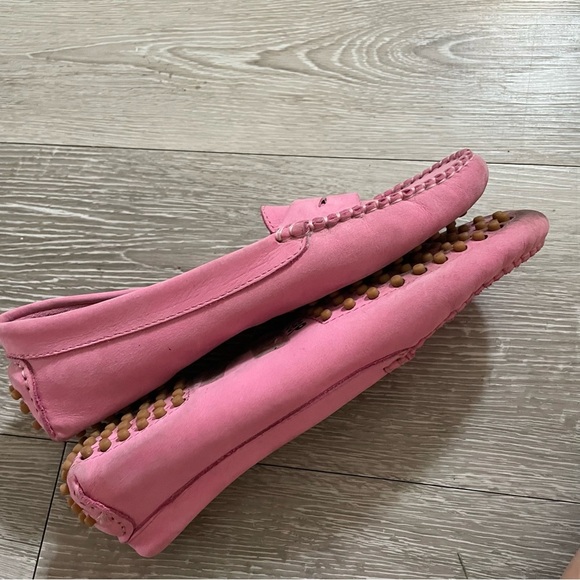 Jeffrey Campbell Pink Suede Leather Barbie Loafer Slip On Shoes Flats Size 38 - Picture 4 of 9